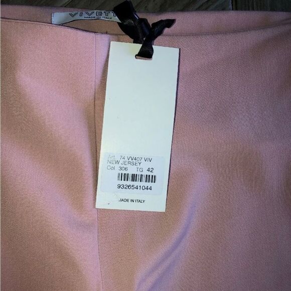 Vivetta Culottes cropped wool pink pants trousers 42 6 US New - Picture 4 of 11